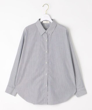 ANY SIS L 【UVケア】イージーケアドルマン シャツ ブルーストライプ