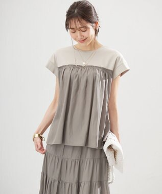 組曲 【WEB限定】カッセンセット ワンピース グレージュ系