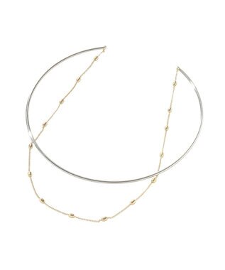 Green Parks チェーン付きチョーカー Silver