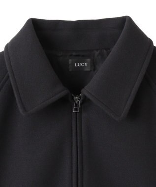 WEGO 【ユニセックス着用ITEM】メルトンショートZIPブルゾン ブラック