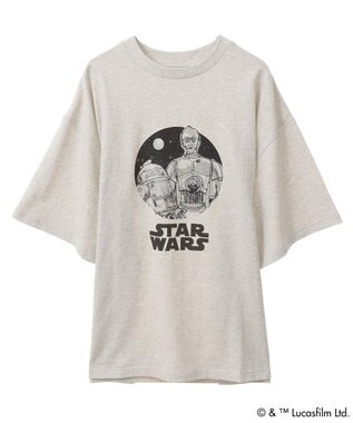 Green Parks ＳＴＡＲ　ＷＡＲＳ／グラフィック半袖ＢＩＧＴＥＥ Oatmeal