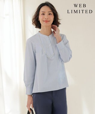 J.PRESS LADIES S 【WEB限定カラーあり】コンパクトエステネージュ スキッパー ブラウス