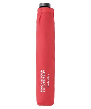 MOONBAT 【大きめ】マッキントッシュ フィロソフィー 折りたたみ傘 Barbrella 超軽量 約85g 無地 55cm レッド