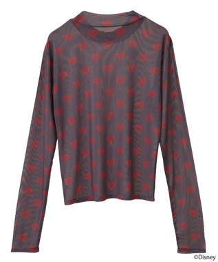 earth music&ecology ふしぎの国のアリス／プリントシアーインナー Charcoal Gray