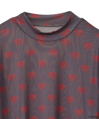 earth music&ecology ふしぎの国のアリス／プリントシアーインナー Charcoal Gray