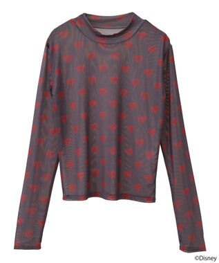 earth music&ecology ふしぎの国のアリス／プリントシアーインナー Charcoal Gray