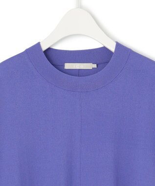 ICB 【新色追加・接触冷感・UVカット・洗える】 ヴィスコースナイロンハイゲージ 半袖プルオーバー ブルーベリー系