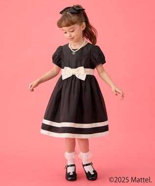 ANY KIDS 【Barbie(TM)】ドーリードレス風ワンピース ブラック