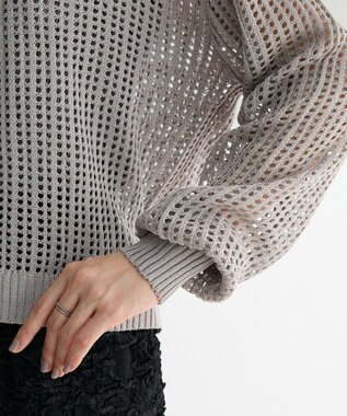 Green Parks メッシュニットパーカー Gray