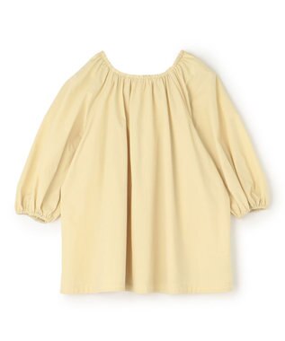 UNFILO FINE MOVE 2WAYギャザーブラウス ライトイエロー