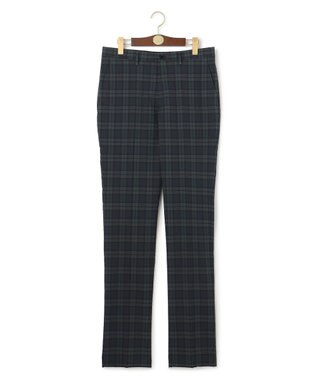 J.PRESS MEN クールマックスサッカー ステムテーパードパンツ ネイビー系3