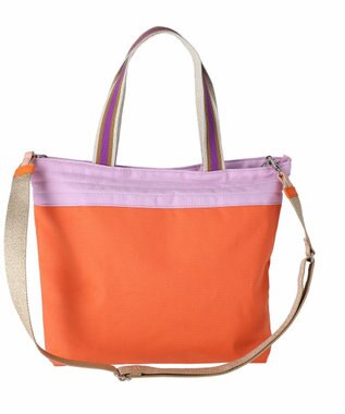 tsumori chisato CARRY キラミックスコンビ トートバッグ 2wayショルダー A4収納 ネコ オレンジ