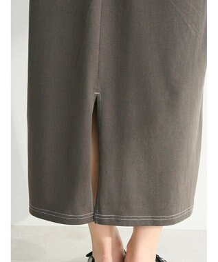 Green Parks ・ＳＵＧＡＲ　ＳＰＯＯＮ【ＣＯＯＬ】ステッチＴＥＥワンピ Charcoal Gray