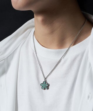 WEGO M変型ストーンネックレス グリーン