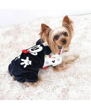 PET PARADISE ディズニー ミッキーマウス お揃いロンパース 小型犬 ネイビー