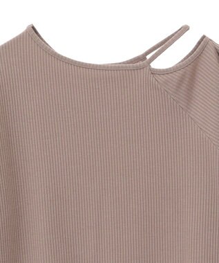 Green Parks ５分袖テレコリブプルオーバー Brown