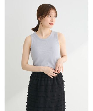 Green Parks ・ＳＵＧＡＲ　ＳＰＯＯＮリブタンクトップ（パット付） Light Gray