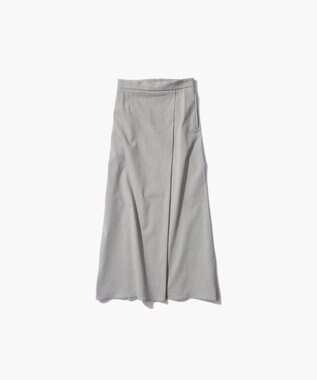 ATON HEAVY HEMP | タックストレートスカート GRAY
