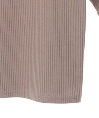 Green Parks ５分袖テレコリブプルオーバー Brown