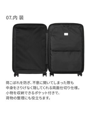 ACE BAGS & LUGGAGE ace. トルク スーツケース 63/78L A4/15.6インチPC収納 ガーメントケース付 09092 エース ジェットブラック