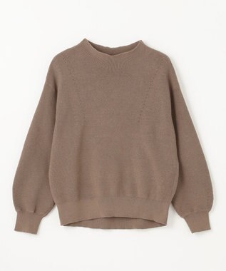 ANY 【洗濯機可能/8色展開】ソフトタッチポリエステルニット モカ