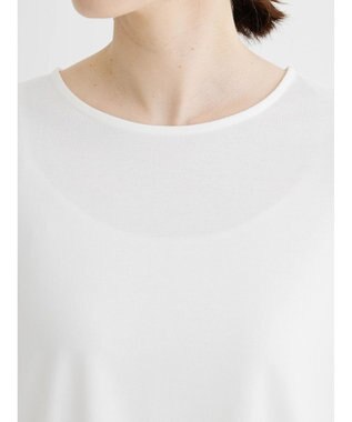 Green Parks 接触冷感袖広チュニック Off White