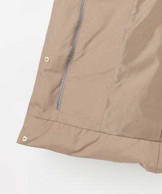 J.PRESS LADIES S 【洗える・2way】タフタダウン ミドル丈 コート モカ系
