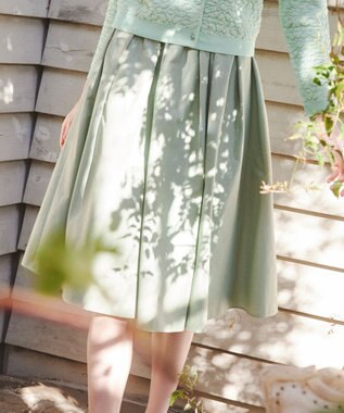 TOCCA 【大人百花掲載】【洗える】CRISP LETTUCE スカート グリーン系