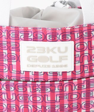 23区GOLF 【UNISEX】オリジナルギンガムチェック 保冷カートバッグ ピンク系3