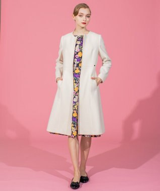 TOCCA MUSE ウールメルトンコート アイボリー系