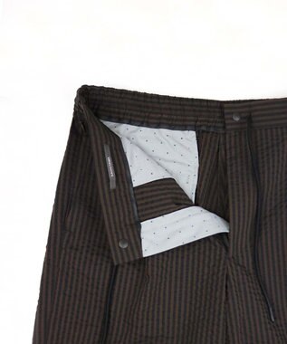 KASHIYAMA <EASY> COOLMAXサッカー/ショートパンツ ブラウンストライプ