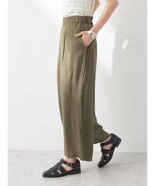 earth music&ecology レーヨンクレープイージーパンツ Khaki