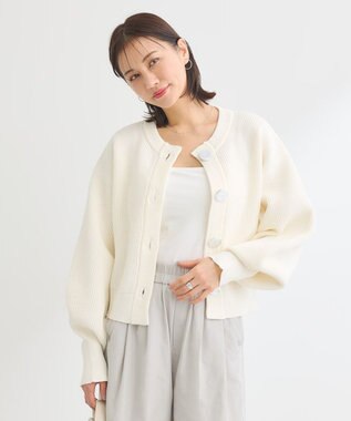 Green Parks ・ＡＮＤＳＥＡＲＣＨ　ニットカーディガン Off White