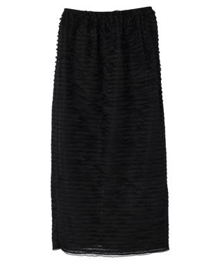Green Parks Ｉラインフリルカットスカート Black