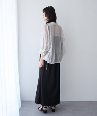 YECCA VECCA 【2点SET】ミリタリーシアーシャツセットキャミワンピース Black