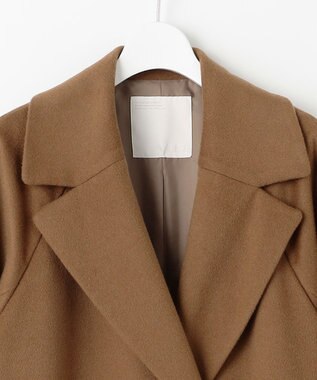 自由区 L 【SHIHOさん着用】Super100sライトビーバーロング コート キャメル