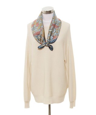 MOONBAT SWASH LONDON 大判シルクツイルスカーフ Tapestry 68×68cm 日本製 ディープブルー