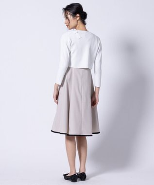 TOCCA 【接触冷感・吸水速乾・洗える】RIBBON'S CROSSROAD ドレス ベージュ系