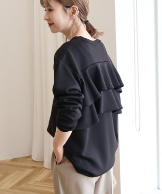 AMERICAN HOLIC 【WEB限定】バックフリルポンチプルオーバー Black