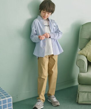 J.PRESS KIDS 【140-170cm】リブライン ロゴカットソー アイボリー系