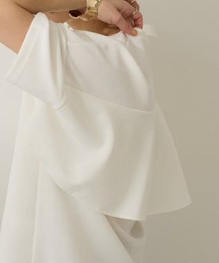 AMERICAN HOLIC バックフリル半袖プルオーバー Off White