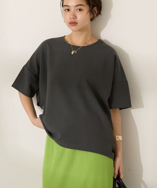 AMERICAN HOLIC バックフリル半袖プルオーバー Charcoal Gray