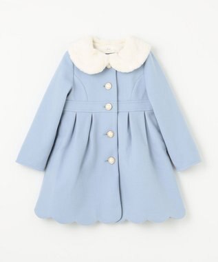 ANY KIDS ウール ライク コート サックスブルー