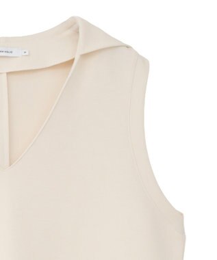 AMERICAN HOLIC スキッパーポンチパーカーワンピース Ivory