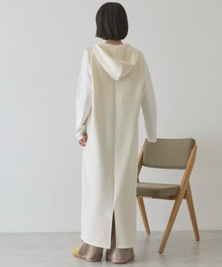 AMERICAN HOLIC スキッパーポンチパーカーワンピース Ivory