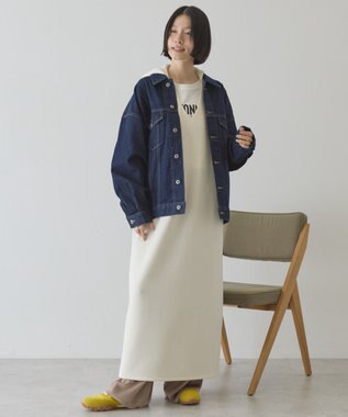 AMERICAN HOLIC スキッパーポンチパーカーワンピース Ivory