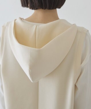 AMERICAN HOLIC スキッパーポンチパーカーワンピース Ivory