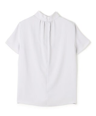 BEIGE， EVA / ハイネックハーフスリーブブラウス Ice Blue