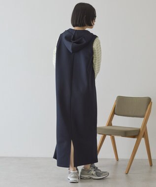 AMERICAN HOLIC スキッパーポンチパーカーワンピース Dark Navy