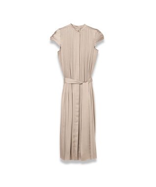 JOSEPH プリーツサテン　ドレス Powder